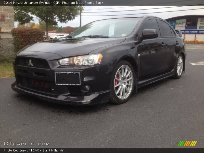 Phantom Black Pearl / Black 2014 Mitsubishi Lancer Evolution GSR