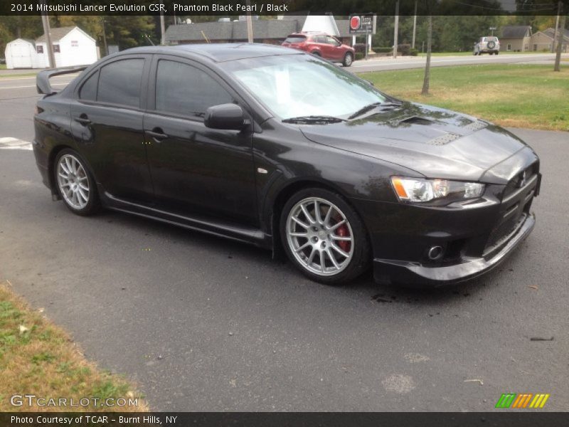 Phantom Black Pearl / Black 2014 Mitsubishi Lancer Evolution GSR