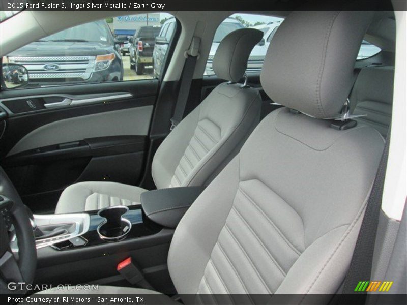 Ingot Silver Metallic / Earth Gray 2015 Ford Fusion S