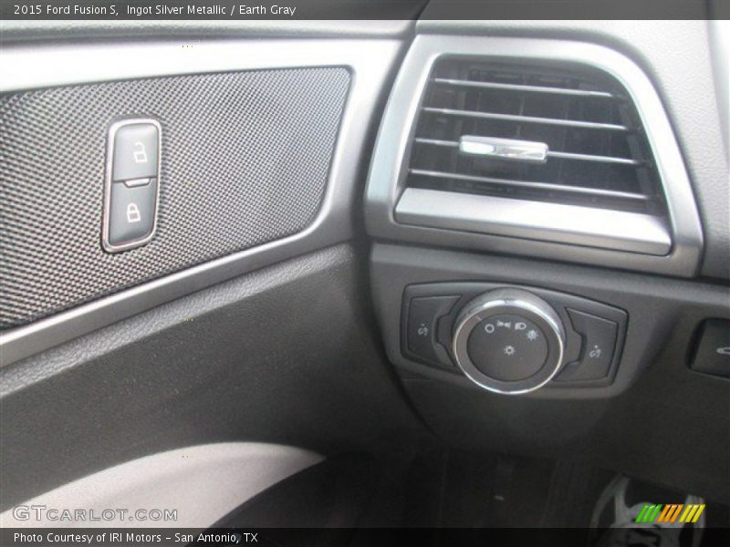 Ingot Silver Metallic / Earth Gray 2015 Ford Fusion S