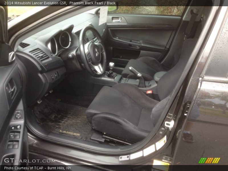 Phantom Black Pearl / Black 2014 Mitsubishi Lancer Evolution GSR