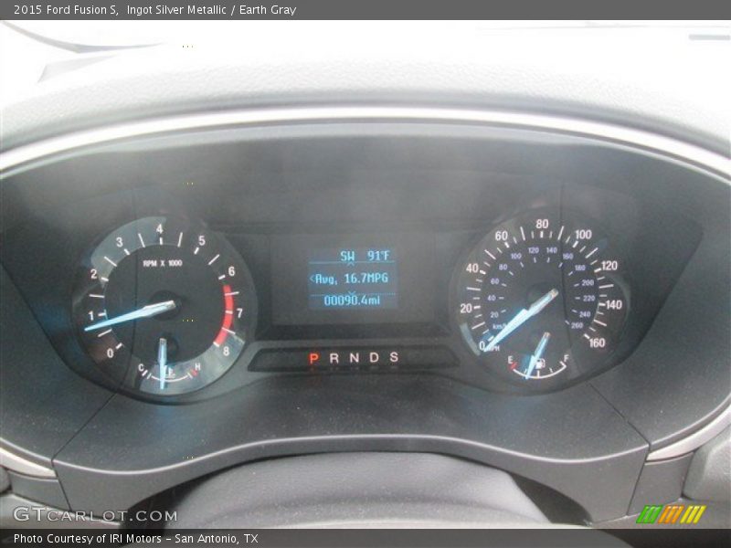 Ingot Silver Metallic / Earth Gray 2015 Ford Fusion S