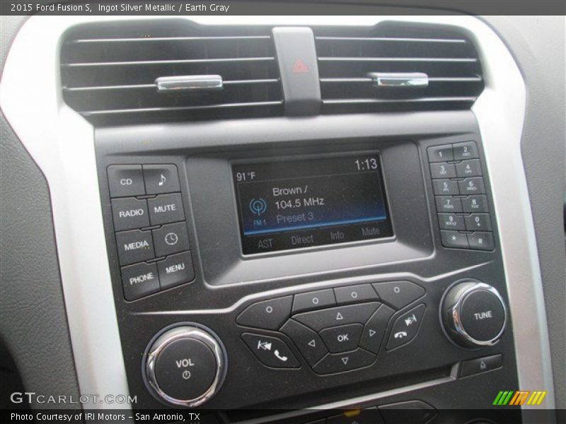 Ingot Silver Metallic / Earth Gray 2015 Ford Fusion S