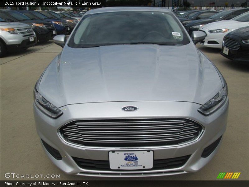 Ingot Silver Metallic / Earth Gray 2015 Ford Fusion S