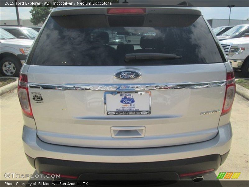 Ingot Silver / Medium Light Stone 2015 Ford Explorer FWD