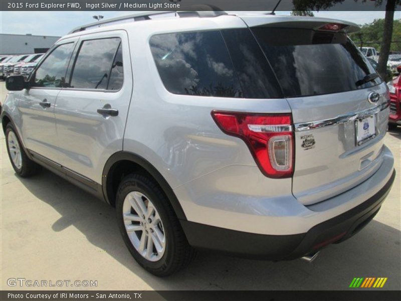 Ingot Silver / Medium Light Stone 2015 Ford Explorer FWD