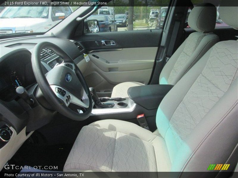 Ingot Silver / Medium Light Stone 2015 Ford Explorer FWD