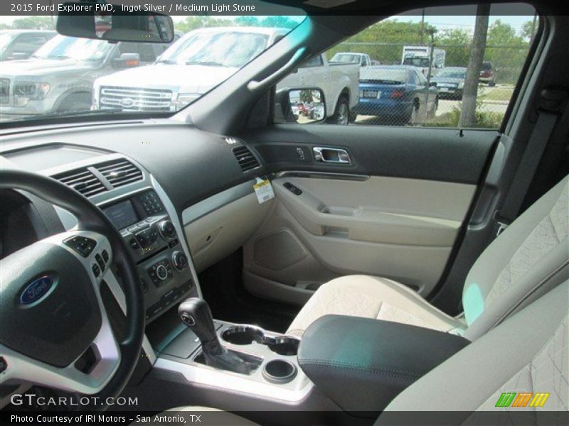Ingot Silver / Medium Light Stone 2015 Ford Explorer FWD