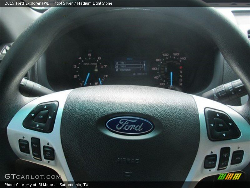 Ingot Silver / Medium Light Stone 2015 Ford Explorer FWD