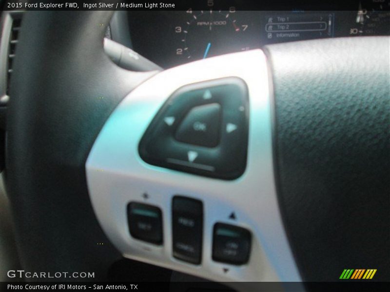 Ingot Silver / Medium Light Stone 2015 Ford Explorer FWD