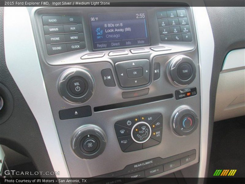 Ingot Silver / Medium Light Stone 2015 Ford Explorer FWD