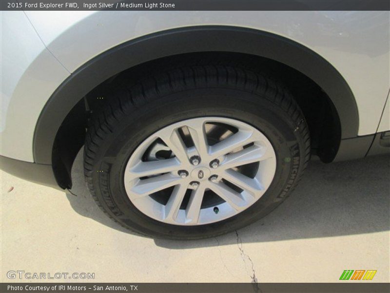 Ingot Silver / Medium Light Stone 2015 Ford Explorer FWD