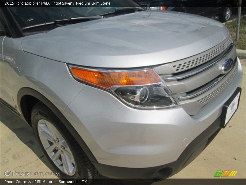 Ingot Silver / Medium Light Stone 2015 Ford Explorer FWD