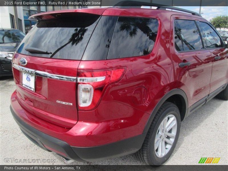 Ruby Red / Medium Light Stone 2015 Ford Explorer FWD