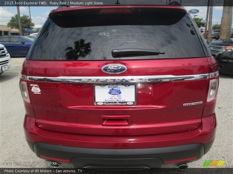 Ruby Red / Medium Light Stone 2015 Ford Explorer FWD