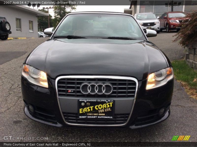 Brilliant Black / Red 2007 Audi S4 4.2 quattro Cabriolet