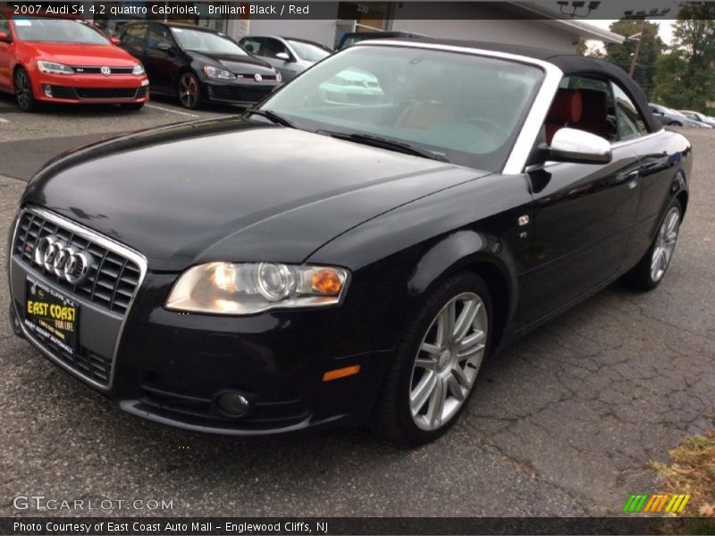 Brilliant Black / Red 2007 Audi S4 4.2 quattro Cabriolet