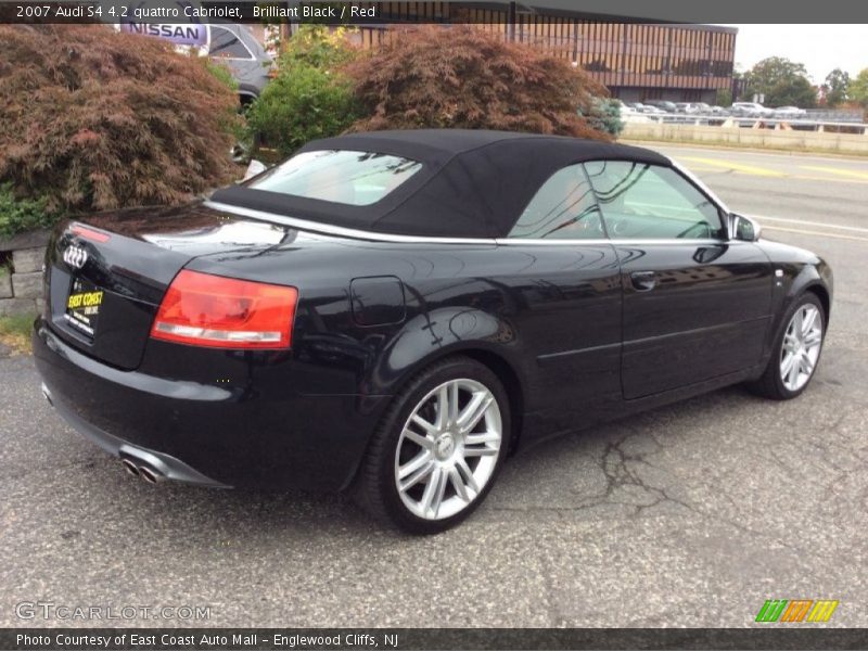 Brilliant Black / Red 2007 Audi S4 4.2 quattro Cabriolet
