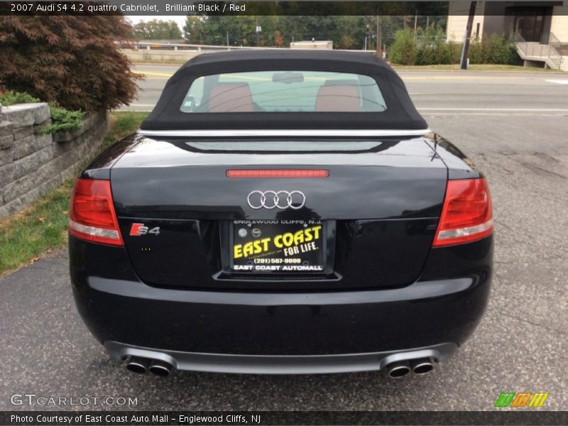 Brilliant Black / Red 2007 Audi S4 4.2 quattro Cabriolet