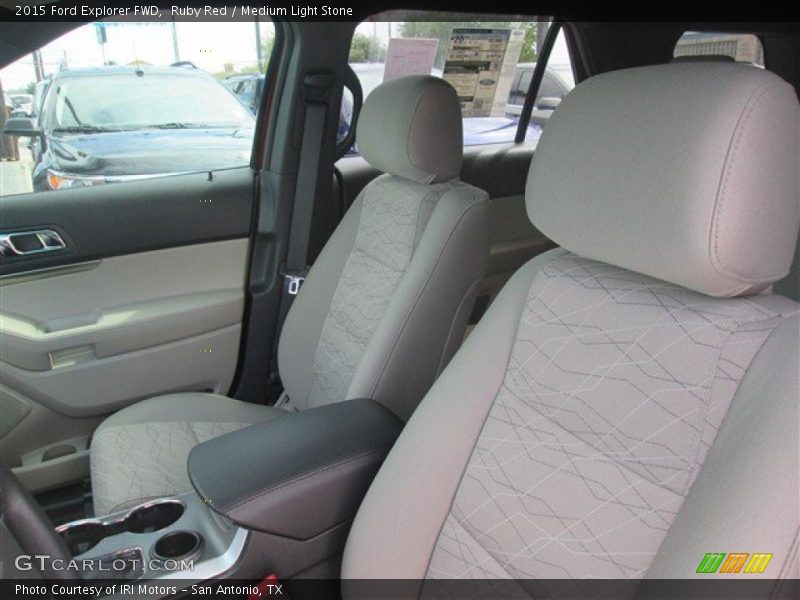 Ruby Red / Medium Light Stone 2015 Ford Explorer FWD