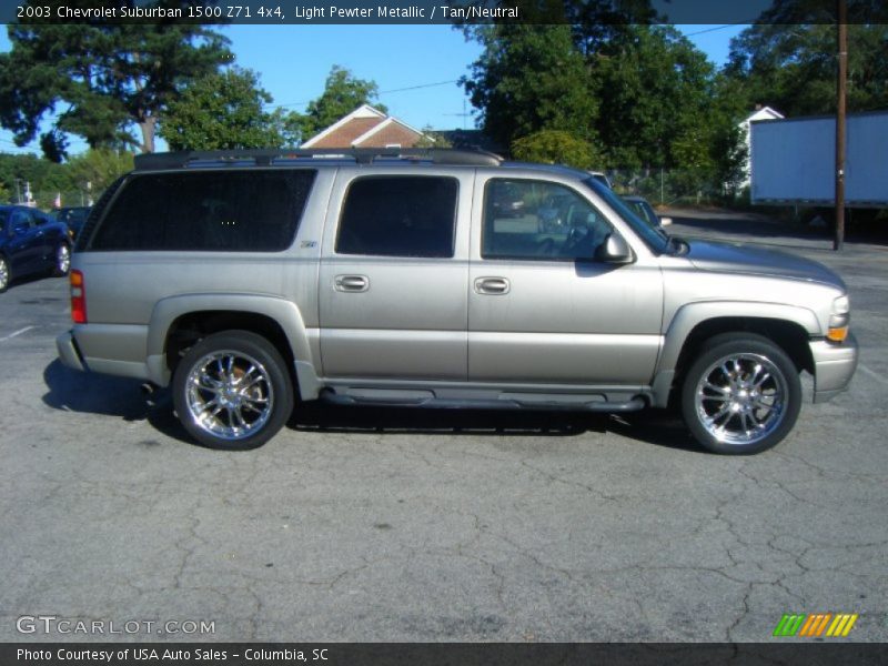 Light Pewter Metallic / Tan/Neutral 2003 Chevrolet Suburban 1500 Z71 4x4