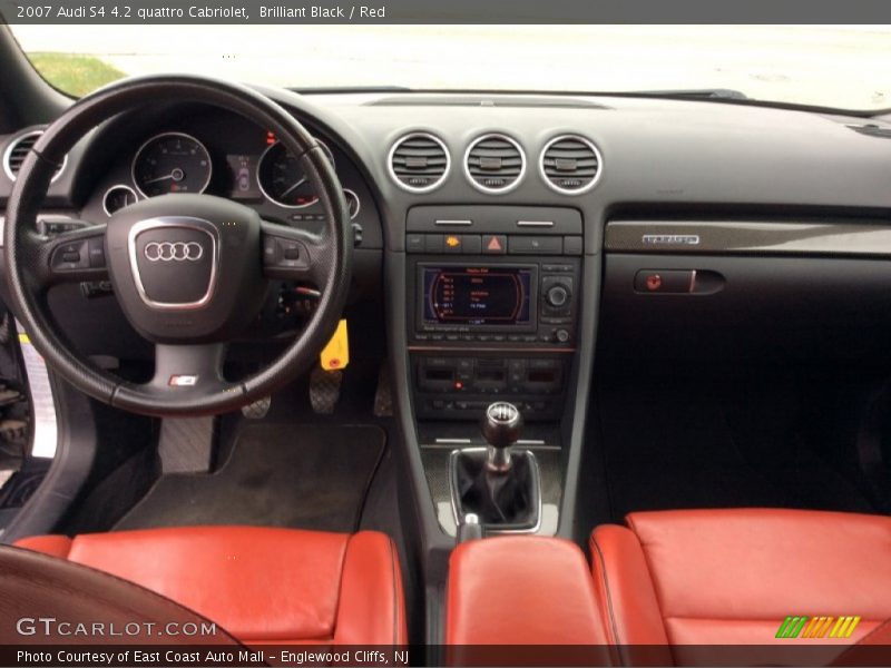 Brilliant Black / Red 2007 Audi S4 4.2 quattro Cabriolet