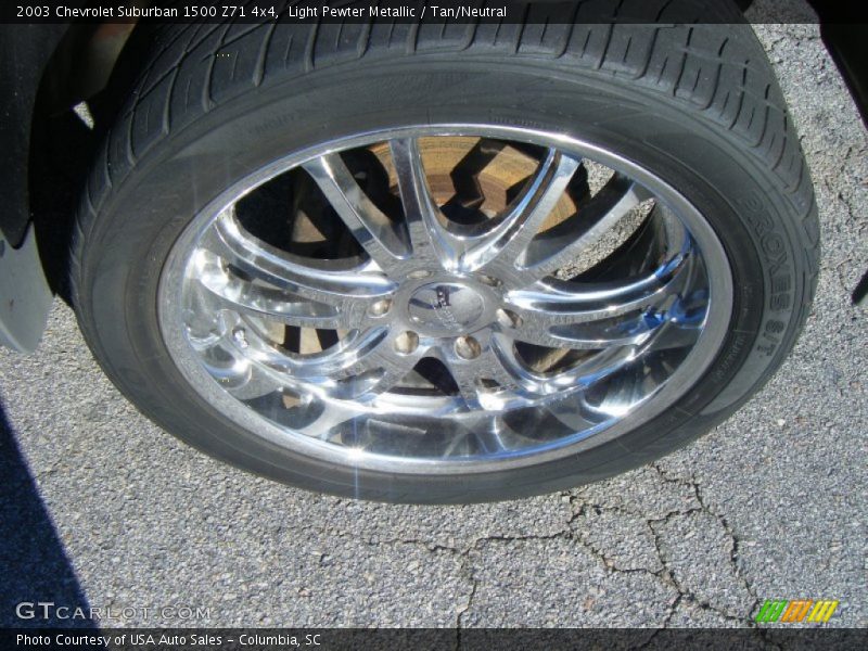 Light Pewter Metallic / Tan/Neutral 2003 Chevrolet Suburban 1500 Z71 4x4