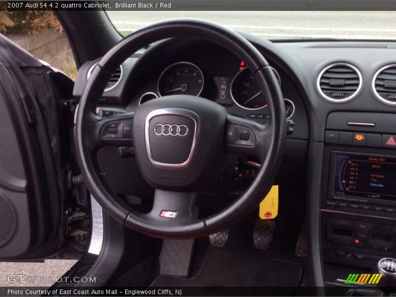 Brilliant Black / Red 2007 Audi S4 4.2 quattro Cabriolet