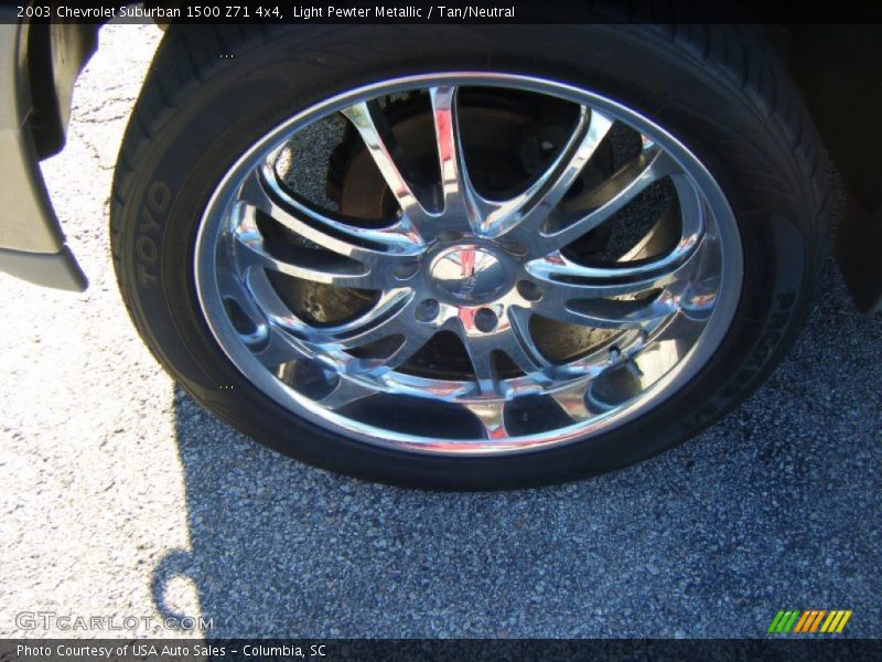 Light Pewter Metallic / Tan/Neutral 2003 Chevrolet Suburban 1500 Z71 4x4