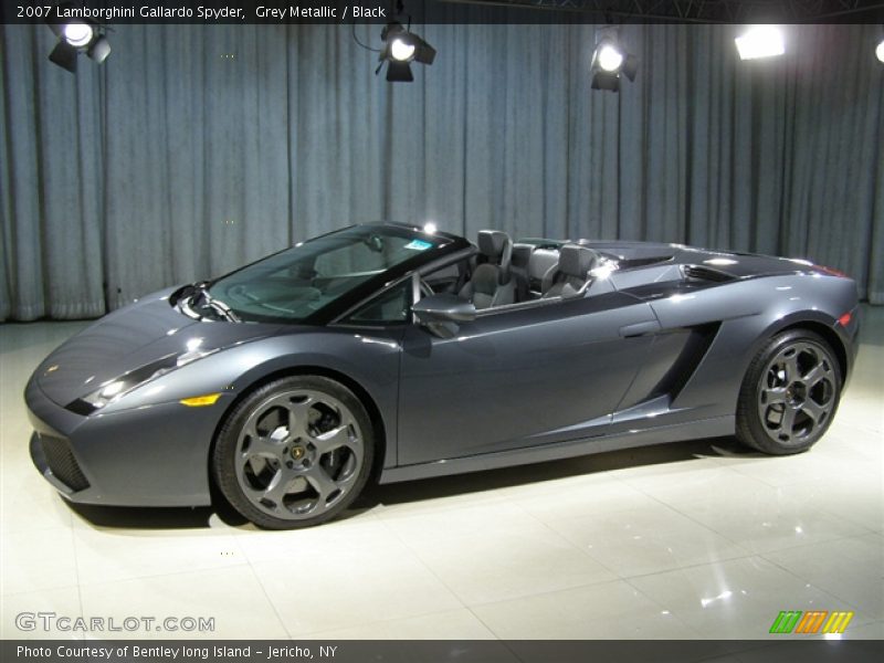 2007 Lamborghini Gallardo Spyder, Grey Metallic / Black, Front Left - 2007 Lamborghini Gallardo Spyder