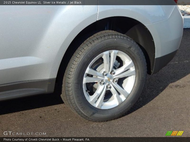 Silver Ice Metallic / Jet Black 2015 Chevrolet Equinox LS