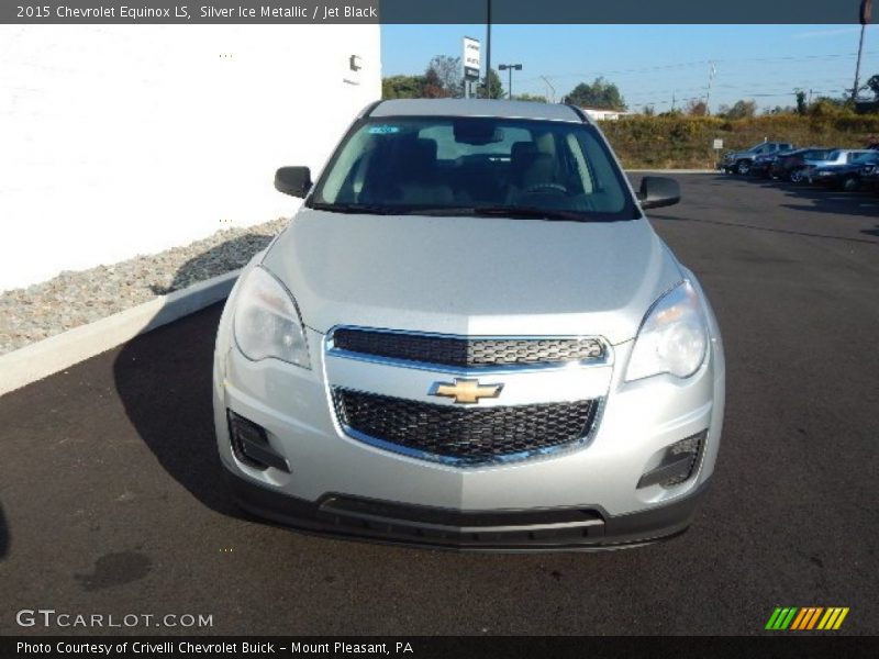 Silver Ice Metallic / Jet Black 2015 Chevrolet Equinox LS