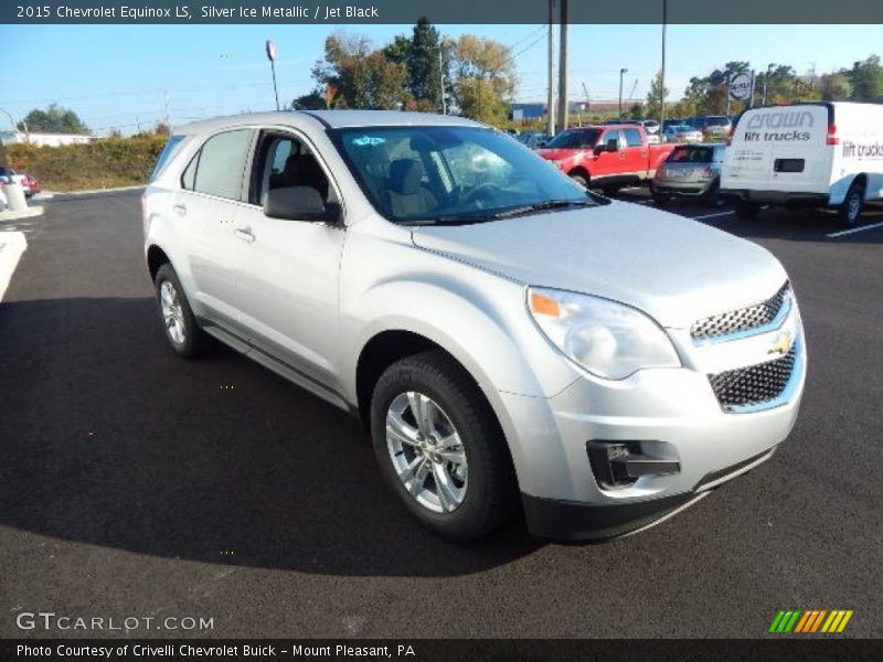 Silver Ice Metallic / Jet Black 2015 Chevrolet Equinox LS