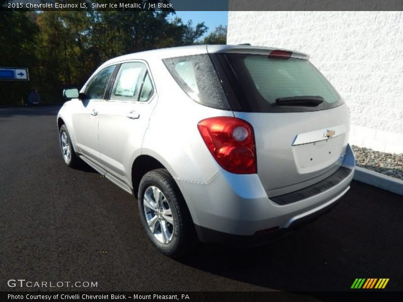 Silver Ice Metallic / Jet Black 2015 Chevrolet Equinox LS