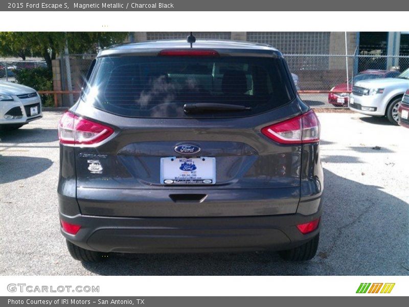 Magnetic Metallic / Charcoal Black 2015 Ford Escape S