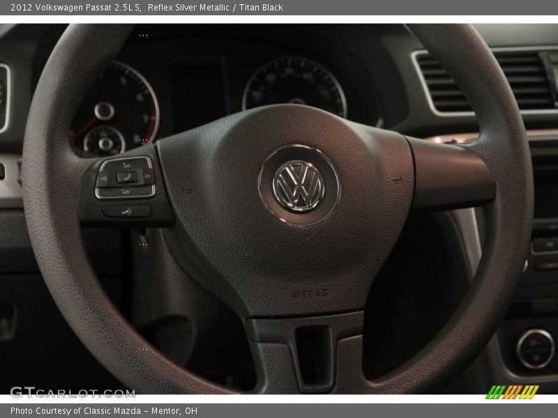 Reflex Silver Metallic / Titan Black 2012 Volkswagen Passat 2.5L S