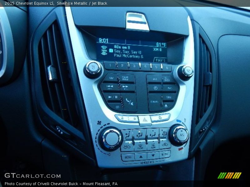 Silver Ice Metallic / Jet Black 2015 Chevrolet Equinox LS