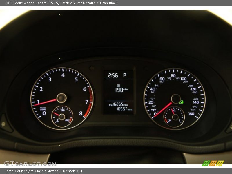 Reflex Silver Metallic / Titan Black 2012 Volkswagen Passat 2.5L S