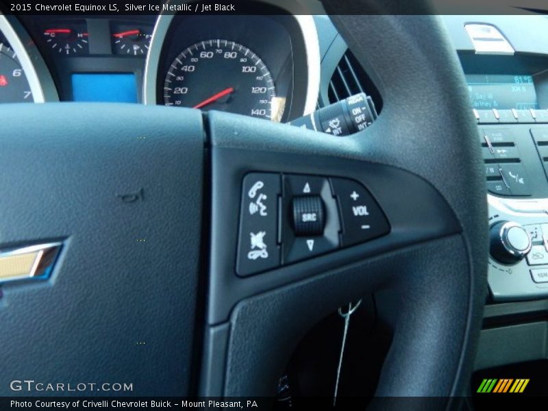 Silver Ice Metallic / Jet Black 2015 Chevrolet Equinox LS