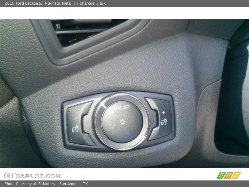 Magnetic Metallic / Charcoal Black 2015 Ford Escape S