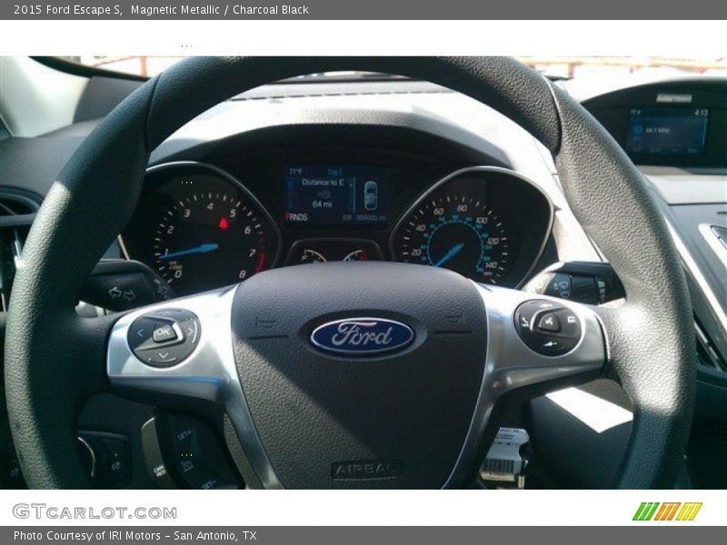 Magnetic Metallic / Charcoal Black 2015 Ford Escape S