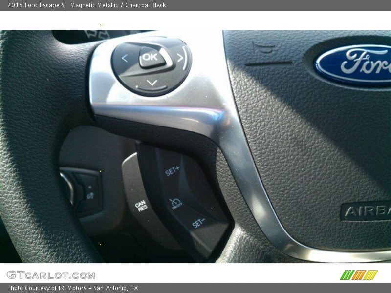 Magnetic Metallic / Charcoal Black 2015 Ford Escape S