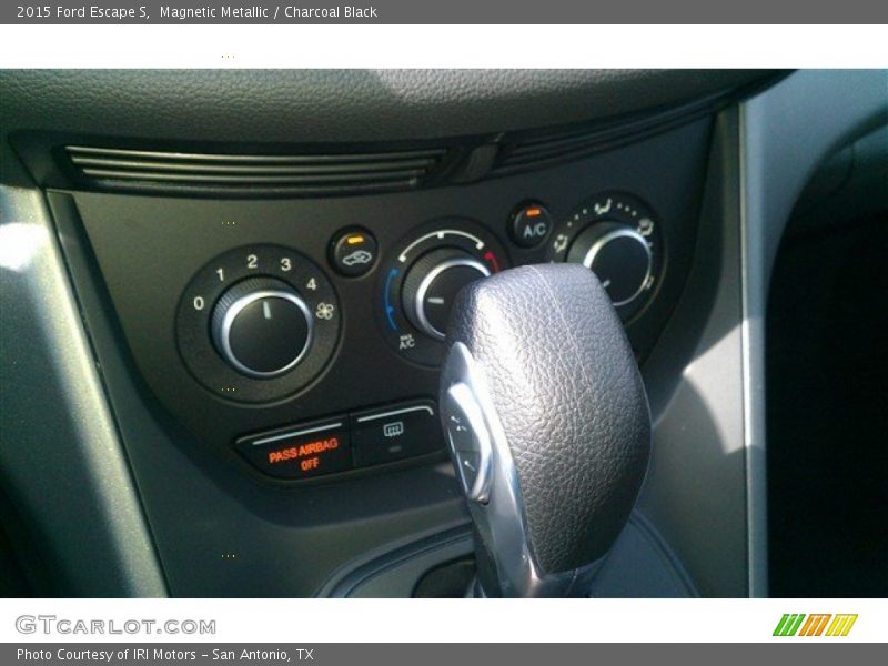 Magnetic Metallic / Charcoal Black 2015 Ford Escape S