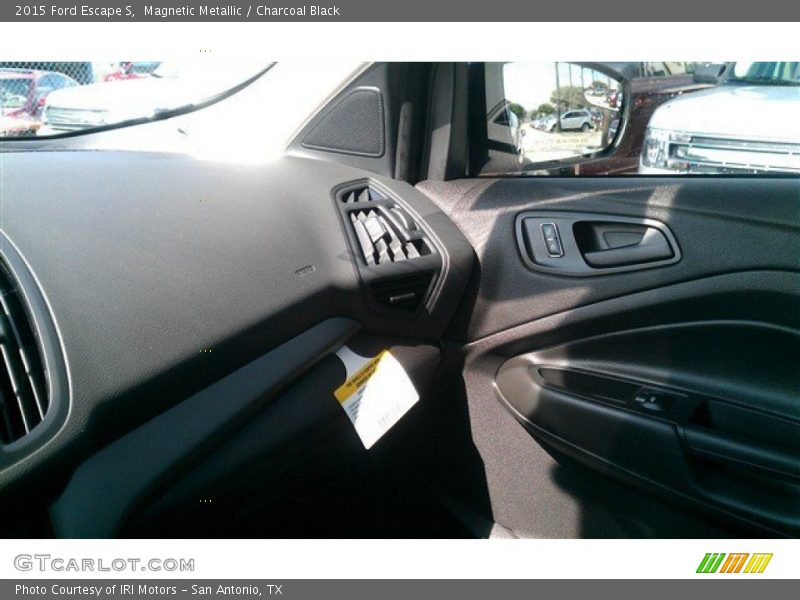 Magnetic Metallic / Charcoal Black 2015 Ford Escape S