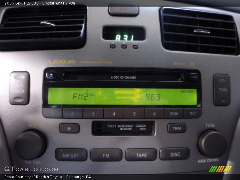 Crystal White / Ash 2006 Lexus ES 330