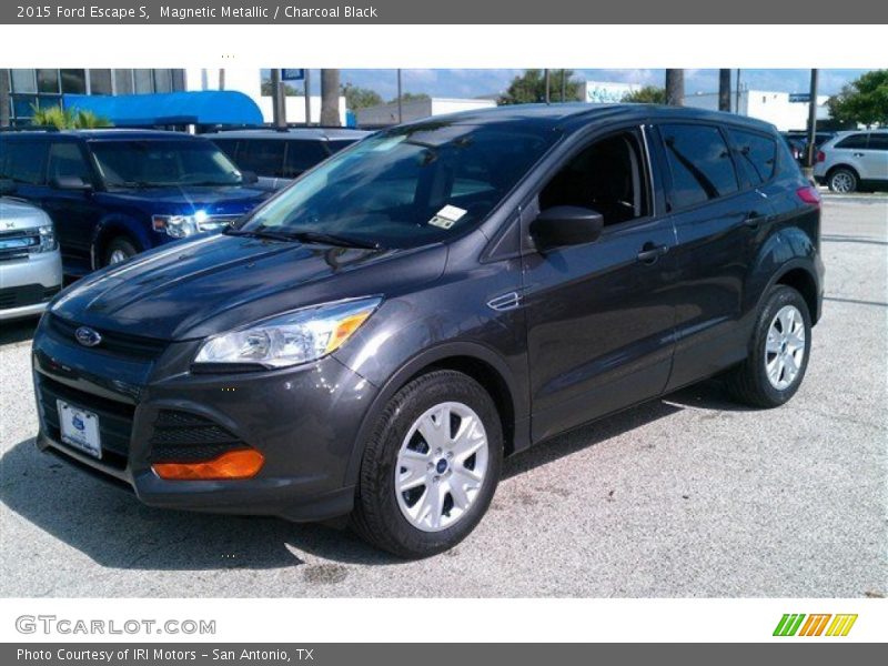 Magnetic Metallic / Charcoal Black 2015 Ford Escape S