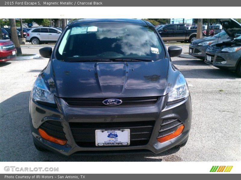 Magnetic Metallic / Charcoal Black 2015 Ford Escape S