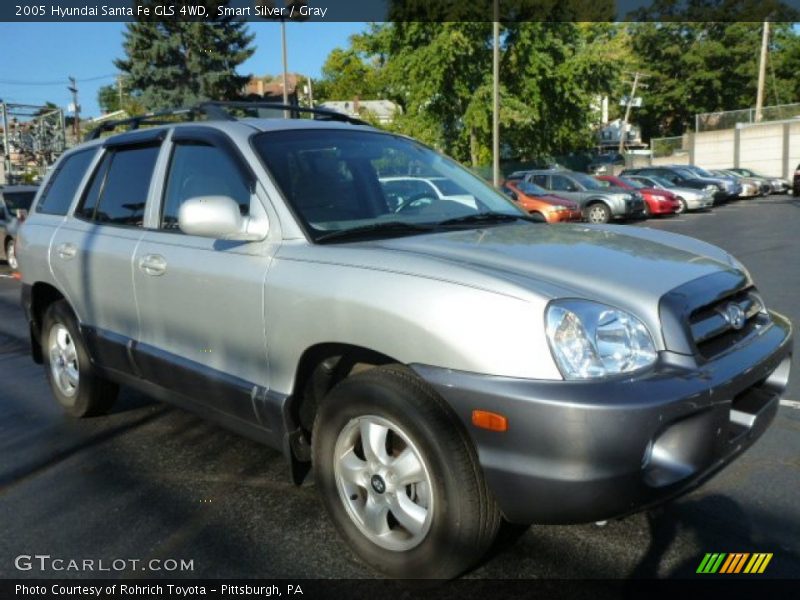 Smart Silver / Gray 2005 Hyundai Santa Fe GLS 4WD
