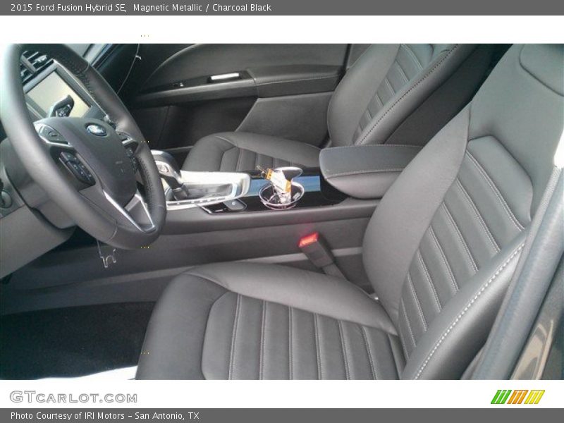 Magnetic Metallic / Charcoal Black 2015 Ford Fusion Hybrid SE