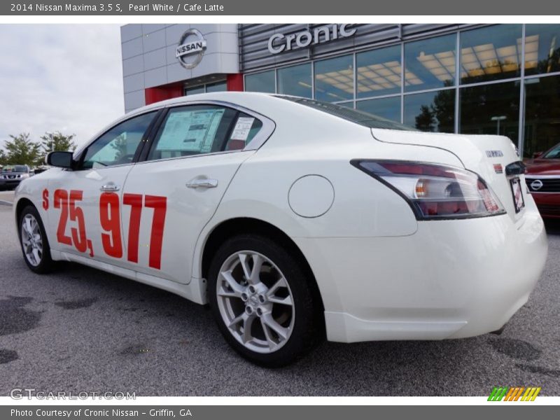 Pearl White / Cafe Latte 2014 Nissan Maxima 3.5 S